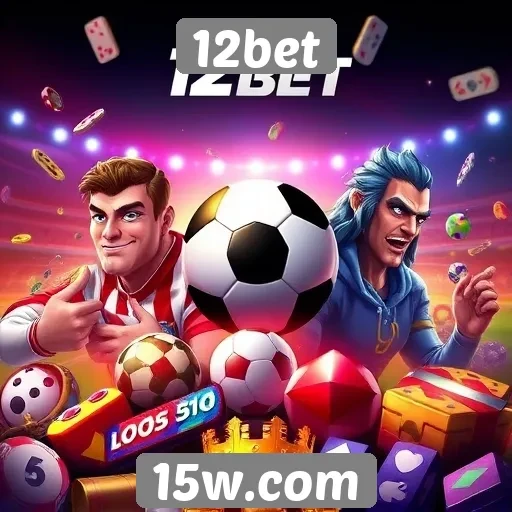 Variedade de jogos disponíveis na plataforma 12bet
